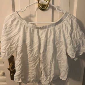 Subdued Off-the-Shoulder Blouse